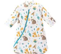 Chilsuessy Gigoteuse pour bébé avec manches amovibles - Épais - Motif forêt - Taille M : 75-85 cm