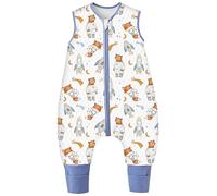 Chilsuessy Gigoteuse pour bébé toute l'année - Avec pieds - 1,5 tog - Gigoteuse d'hiver - 100 % coton - Tog 1,5 - Ours - 80 cm - Taille bébé 90 à 100 cm