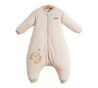 Chilsuessy Sac de Couchage Gigoteuse Bébé d'Hiver à Pieds Tog 2.5 Disponible en 3 Tailles, Beige, XL/Taille Bébé 110-120cm