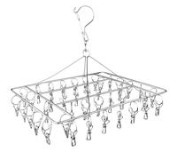 Chiluxendo Etendoir Chaussette, Étendoir sous Vetement et Chaussettes, Support SDE Séchage à Suspendre Uspendu Séchoir à Seche Etendage Interieur, Adapté Aux Chaussettes Accroche Pince a Linge INOX