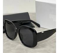 Chimcasual-Lunettes De Soleil À Grand Cadre Pour Femmes,Lunettes De Protection Solaire,Style Porte Lointaine,Utilisation En Plein Air,Lunettes À La Mod - Type Cadre Noir C3 Etiquette Noire Et Noire