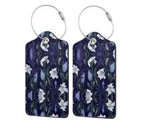 Chimes Étiquette de voyage en cuir PU pour la configuration de l'étiquette de bagage à main Noir 1