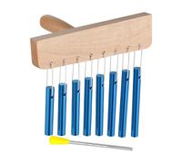 Chimes Percussion 8 Tone Wood Meditation - Bell Solid Aluminum Tube Musical