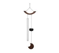 Chimes Sonic Energy Moon 35" Argent