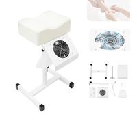 CHIMHOON Chaise de pédicure mobile 22 W avec aspiration 95 m³/h | Tabouret de pédicure 220 V, repose-pieds, aspirateur à ongles, hauteur 48-68 cm, repose-pieds pour pédicure, manucure