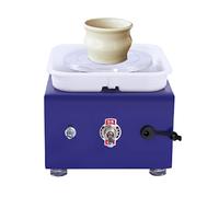 CHIMHOON Disque de poterie électrique 24 W, machine à disque en céramique, roue de 2000 tr/min, plaque tournante en céramique avec mini pot électrique amovible, kit de poterie pour débutants