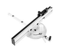 CHIMHOON Jauge d'onglet de 450 mm - Butée d'angle - Scie circulaire de table - Routeur - Scie de montage - Règle de montage - Bouton de guidage en laiton - Accessoires de scie indispensables pour une