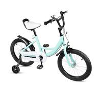 CHIMHOON Vélo pour enfant de 40,6 cm - Pour garçons et filles - Avec roues jockey et double système de freinage - Réglable en hauteur - Vélo de ville à partir de 5 ans - Pour l'entraînement