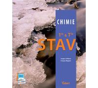 Chimie 1re et Tle STAV 2013 - Jacques Lefebvre - Vuibert - broché - Livre