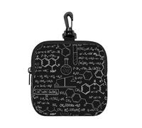 Chimie Abstraite des Sciences,Pochette de Rangement carrée à Fermeture éclair, Porte-Monnaie en néoprène, Petit Portefeuille, Pochette à Monnaie, Porte-Monnaie