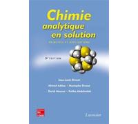 Chimie analytique en solution. Principes et applications (2° Éd.) - Mustapha DRAOUI - Technique Et Documentation - broché - Livre