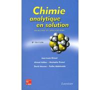 Chimie analytique en solution. Principes et applications (2° Éd.): Principes et applications