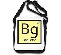 Chimie Atomic Symbol Sac Bandoulière Baguete Blanc