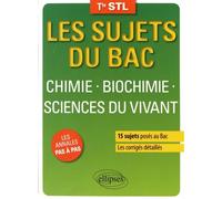 Chimie, Biochimie, Sciences Du Vivant Tle Stl