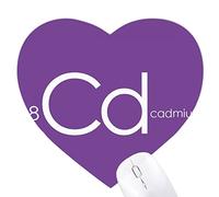 Chimie Cadmium CD éléments Tableau des métaux de Transition Jeux de Tapis de Souris en Forme de Coeur