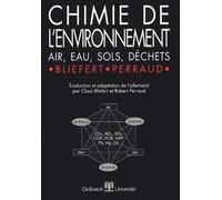 Chimie de l'environnement : Air, eau, sols, déchets