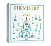 Chimie de Noël Avent 2025 - Décoration saisonnière acrylique 2D | Calendrier de compte à rebours de l'Avent 24 jours Bijoux - Pour décorateurs d'intérieur Porte d'entrée Bureau Salon Étude Couronne de