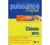 Chimie Générale - Classes Préparatoires, Premier Cycle Universitaire, Mpsi