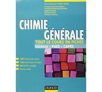 Chimie générale: Tout le cour en fiches, licence, concours