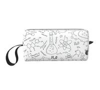 Chimie Impression Noir Blanc, Trousse de Maquillage Trousse à cosmétiques Trousse de Toilette de Voyage Portable Pochette de Maquillage