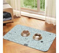 Chimie Imprimé,Tapis d'alimentation pour Animaux de Compagnie, Sets de Table en Cuir PU pour Chats et Chiens,40x60cm