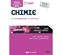 Chimie Pcsi, Option Pc Et Psi, Mpsi 1re Année Tout-En-Un - Un Accompagnement Au Quotidien