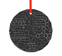 Chimie, Pendentif Rond en Verre, décoration Suspendue pour cheminée de Noël