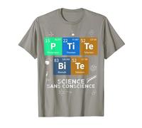 Chimie Petite Bite Science sans Conscience Sarcasme Elément T-Shirt, Homme, Ardoise, L