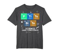 Chimie Petite Bite Science sans Conscience Sarcasme Elément T-Shirt, Homme Grandes Tailles, Chiné Foncé, 6X Tall