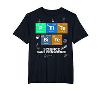 Chimie Petite Bite Science sans Conscience Sarcasme Elément T-Shirt, Homme Grandes Tailles, Noir, 3X Tall