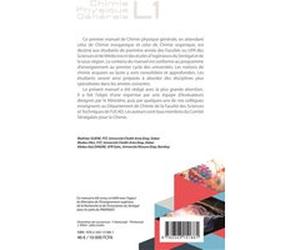 Chimie physique générale L1 Cours et exercices Makhtar Guene (Auteur), Modou Fall (Auteur), Abdou Aziz Diagne (Auteur)