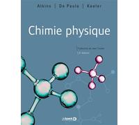 Chimie physique (version luxe) 2021 - Peter William Atkins - De Boeck Supérieur - broché - Manuel
