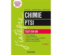 Chimie PTSI - Tout-en-un Bruno Fosset (Auteur), Jean-Bernard Baudin (Auteur), Frédéric Lahitète (Auteur)