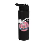 Chimie Pun Blague Chimiste Nerd Science Ice Cream Stainless Steel Insulated Water Bottle