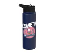 Chimie Pun Blague Chimiste Nerd Science Ice Cream Stainless Steel Insulated Water Bottle