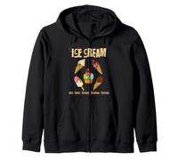 Chimie Pun Food Ice Cream Tableau périodique Éléments Drôles Sweat à Capuche