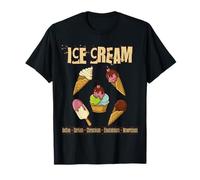 Chimie Pun Food Ice Cream Tableau périodique Éléments Drôles T-Shirt