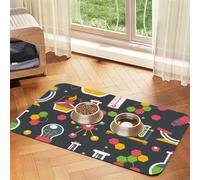 Chimie Science,Tapis d'alimentation pour Animaux de Compagnie, Sets de Table en Cuir PU pour Chats et Chiens,30x45cm