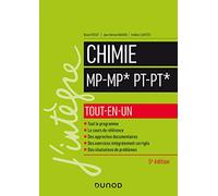 Chimie tout-en-un MP/MP*-PT/PT* - 5e éd