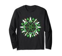 Chimie Trèfle Scientifique St Patrick Day Science Professeur Manche Longue