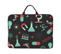 Chimie Verte et modèles scientifiques,Housse pour Ordinateur Portable 14 Pouces, Sacoche pour Ordinateur Portable, Mallette avec poignée