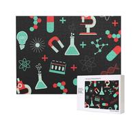 Chimie Verte et modèles scientifiques,Puzzle Familial en Bois de 500 pièces pour Adultes et Adolescents, décoration d'intérieur