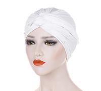 Chimio Turban pour Femmes Coton Stretch Bonnet de Nuit Bandeaux Femme pré-noué Chretien Chemo Dry Cheveux Voile Cap Confortable Tissu Perte Cancer Sortie Vacances