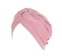 Chimio Turban pour Femmes Coton Stretch Bonnet de Nuit Bandeaux Femme pré-noué té légante Coiffure Couleur Unie Confortable Tissu Bonnets Moyens Chimiothérapie