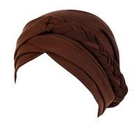 Chimio Turban pour Femmes Coton Stretch Bonnet de Nuit Chapeaux Bandeau Foulard pré-noué Chapeau Sommeil Taille Unique Le Printemps l'automne l'hiver