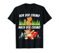 Chimiothérapie Chat - Cadeau chimiothérapie pour Lutter Contre Le Cancer T-Shirt Graphique avec Valeur, Homme, Noir, L