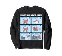 Chimiste Génie Chimique Rotation d'énergie Infinie Chat Sweatshirt