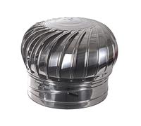 Chimne de cheminée Spinner Cowl Caps Chimney 304 Areau en acier inoxydable Vent à vent améliore l'air intérieur facile à installer Ventilation de bouchons de rotation de turbine de toit (150 mm /