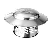 Chimney Cover Outside Chimney Cover, Exhaust Cover | Stainless Steel Exhaust Pipe Cover 304 Grade, Ventilation Ducts Exhaust Hoods Protection for All Types of Chimneys and Outdoor Vent Systems