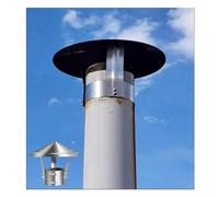 Chimney Cowl Chimne Cop Cône Cône Coup de cheminée Top, cheminée Caps de cheminée, capuchon de pluie galvanisé, couvercle de conduit de cheminée, protecteur de combustion, extrémité du tube